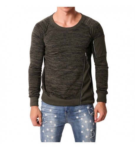 MODCHOK Sleeve Sweatshirts Crewneck Sweater