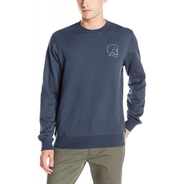 RVCA Skull Embroidered Sweatshirt Midnight