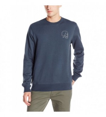 RVCA Skull Embroidered Sweatshirt Midnight