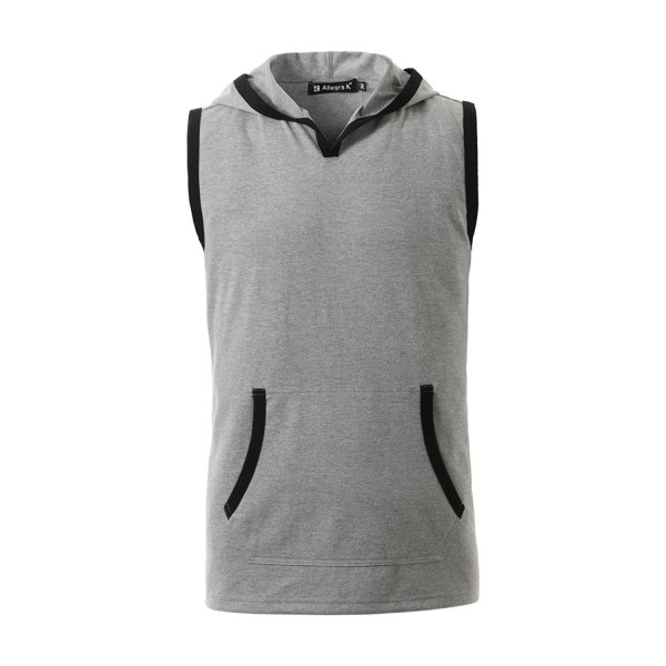 Allegra Sleeveless Kangaroo Pocket Hooded