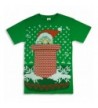 Santa PEAKING Chimney Sweater T Shirt