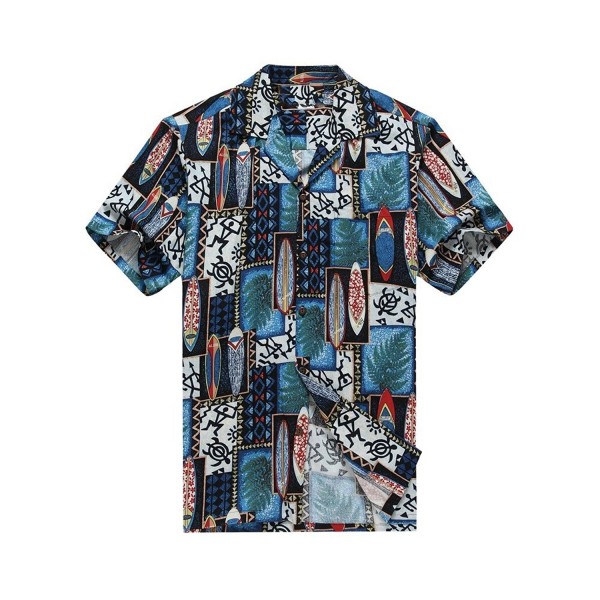 Hawaii Hawaiian Shirt Surfboards Turtle