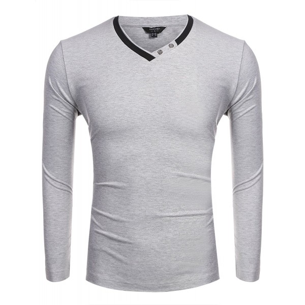 Coofandy Casual Sleeve Solid Pullover