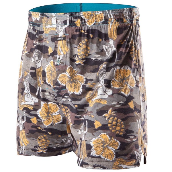 Mens Hulaween Camo Boxers Underwear - Black - CH12CX0GZX7