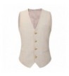 Mens V neck Sleeveless Linen Suit