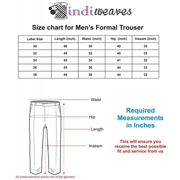 Men's Rayon Formal Dress Pant Trouser - CJ12N4RFRMR