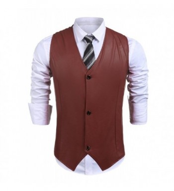 Zuckerfan Leather Sleeveless Fashion Motorcycle