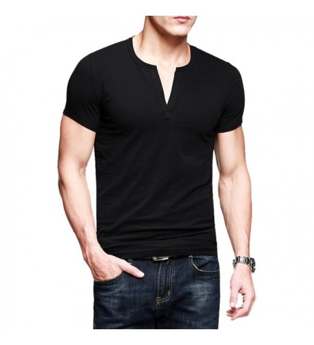 T Shirts Fitted Basic Sleeve Cotton