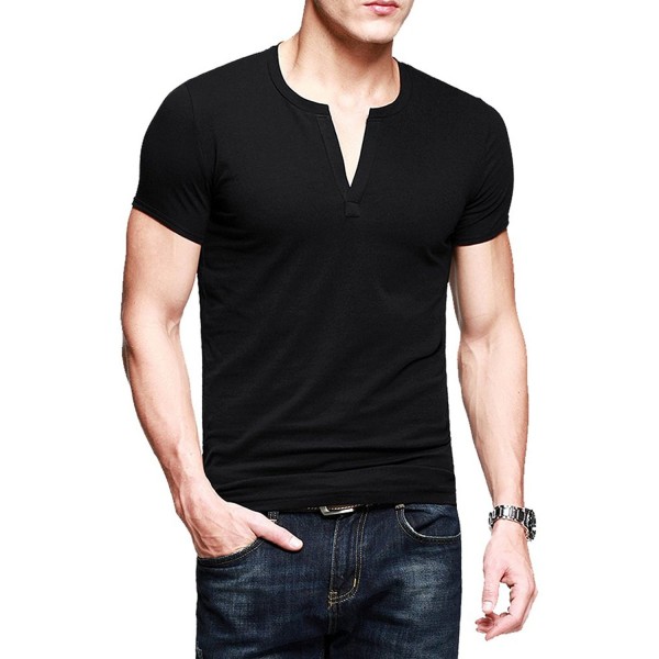 T Shirts Fitted Basic Sleeve Cotton