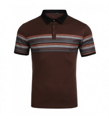 COOFANDY 3 Button Sleeve Uniform Geometric