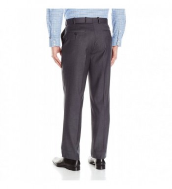 Men's Micro Tech Flat Front Suit Pant - Charcoal - CL11K3OPUF5