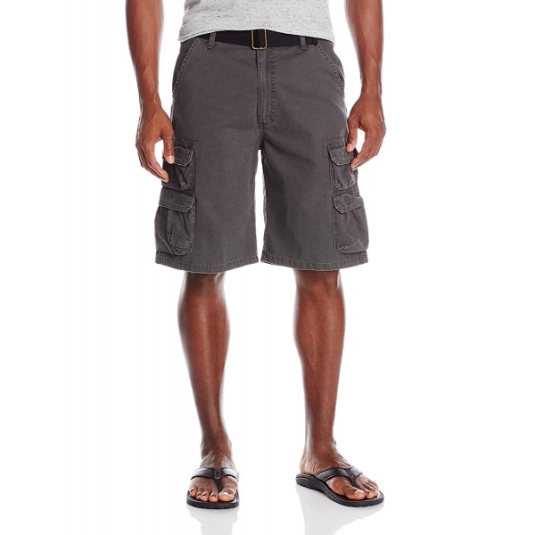 Authentics Men's Big & Tall Premium Twill Cargo Short - Anthracite ...