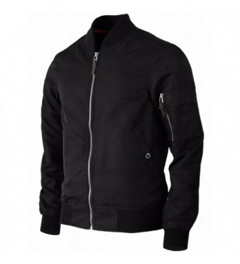 BCPOLO Lightweight Windbreaker Jackets Black XS