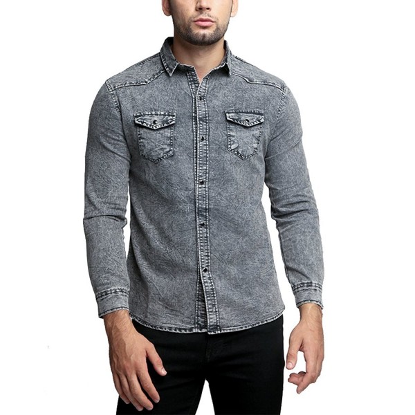 OA Mens Western Denim Shirt