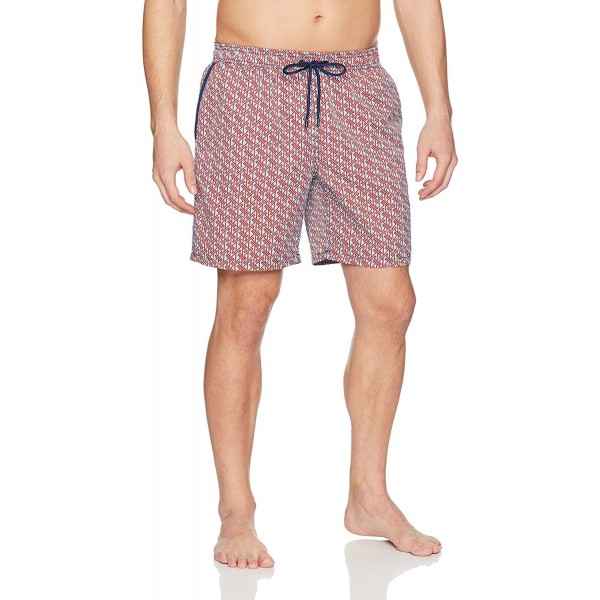 Mr Swim Print Trunks Turquoise