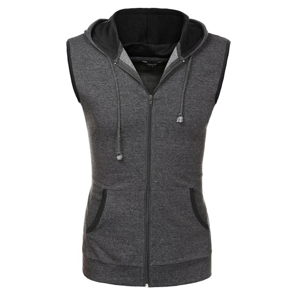 Coofandy Fashion Lightweight Sleeveless Hoodies