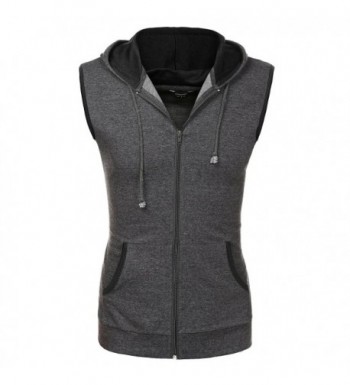 Coofandy Fashion Lightweight Sleeveless Hoodies