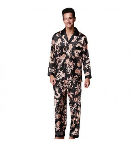 ZUEVI Classic Chinese Pajamas Dragon XL M