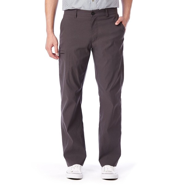 Men's Rainier Lightweight Comfort Travel Tech Chino Pants - Charcoal ...