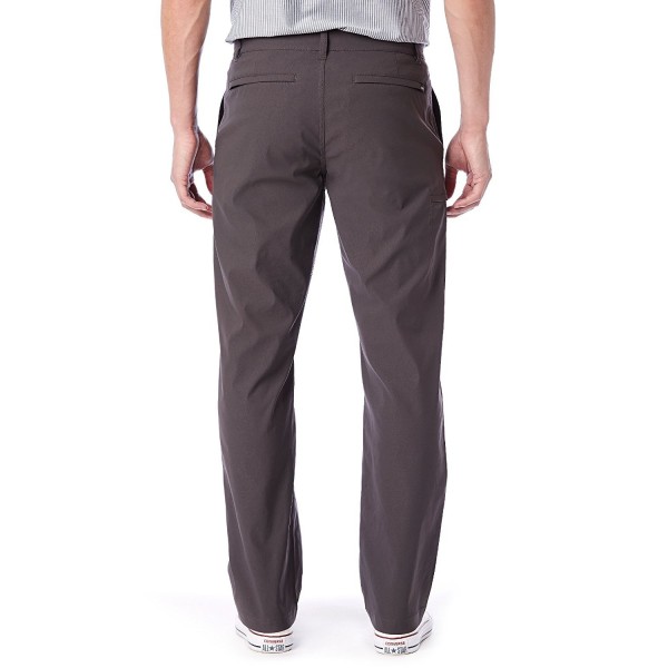 Men's Rainier Lightweight Comfort Travel Tech Chino Pants - Charcoal ...