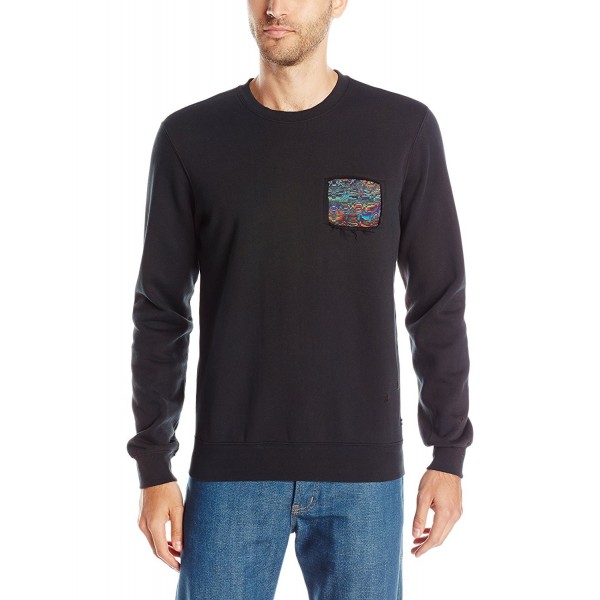 RVCA Mens Blur Sweatshirt Black