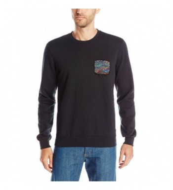 RVCA Mens Blur Sweatshirt Black