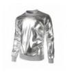 JOGAL Metallic Shirts Nightclub Hoodies