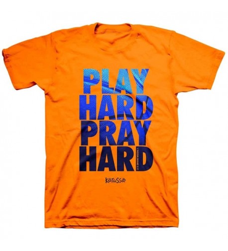 Play Hard T Shirt Safety orange