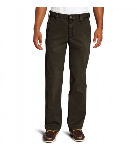 Haggar Khaki Washed Straight Chocolate