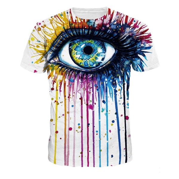 NEWCOSPLAY colorful Printed T Shirt Fashion