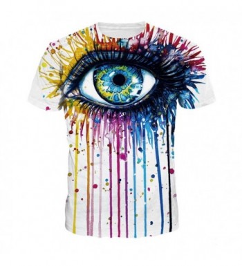NEWCOSPLAY colorful Printed T Shirt Fashion