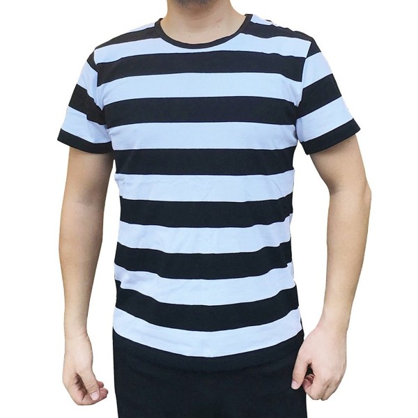 black and white striped shirt outfit men