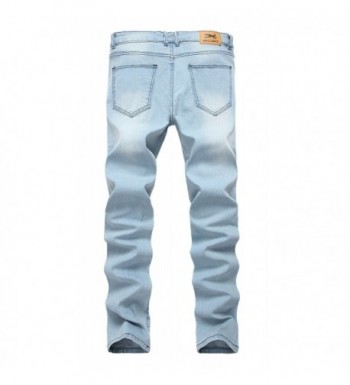 Men's Skinny Slim Fit Stretch Straight Leg Elasticity Jeans Pants - 10 ...
