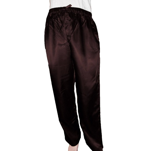 Men's Satin Lounge Pants - Black - C6122QNWK71