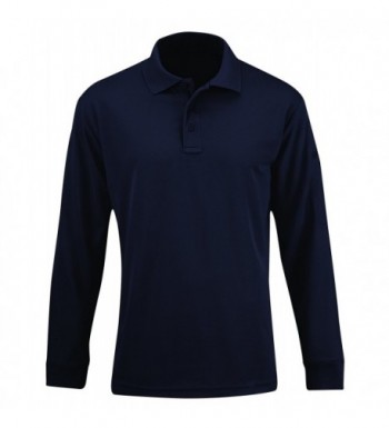 Men's Uniform Long Sleeve Polo Shirt - LAPD Navy - CZ186GG0I92