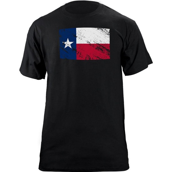 Texas State Distressed T Shirt Black