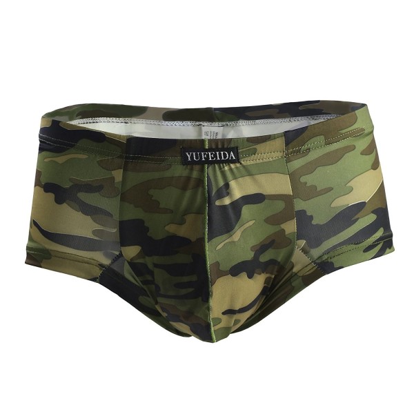 Men's Mini Boxer Brief Camouflage Low Rise Underpants - CG120HZBME7
