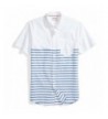 Goodthreads Slim Fit Short Sleeve Placed Stripe Stripes