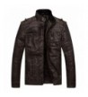 Wantdo Vintage Collar Leather Jacket