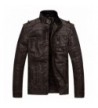 Wantdo Vintage Collar Leather Jacket