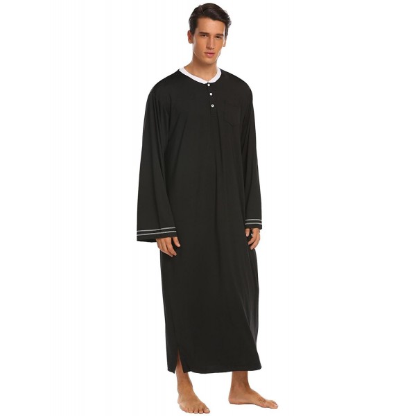 Loose Sleepdress Pajama Nightwear - Black - CL187QDLY3N