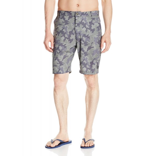 Men's Hydro Fixed Waist Camo Swim Trunk - Uniform - C712NA2SYAS