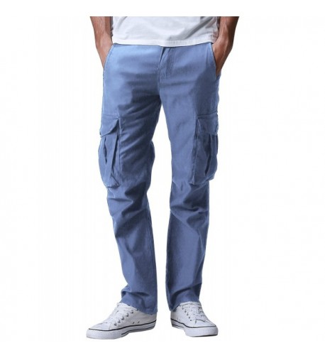 Match Mens Cargo Pants Indigo