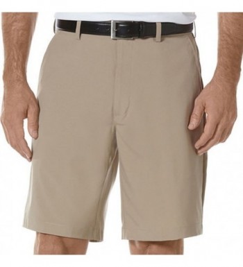 Front Expandable Waist Shorts Khaki
