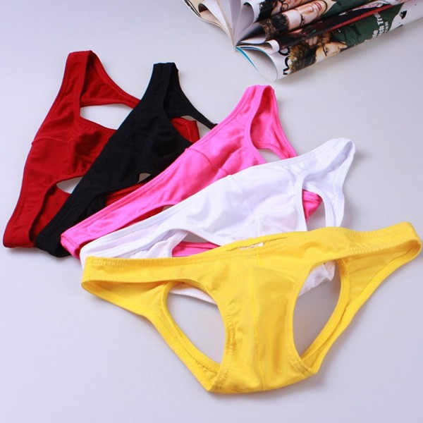 Men's Sexy Lingerie Backless Bikini Underwear Briefs Thong G-String ...