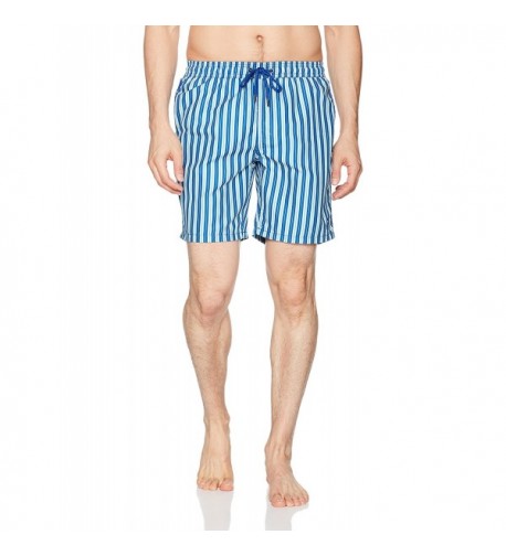 Beach Bros Mens Striped Blue