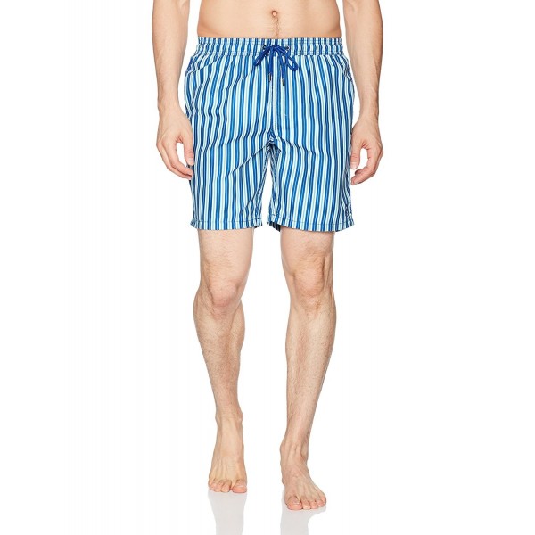 Beach Bros Mens Striped Blue