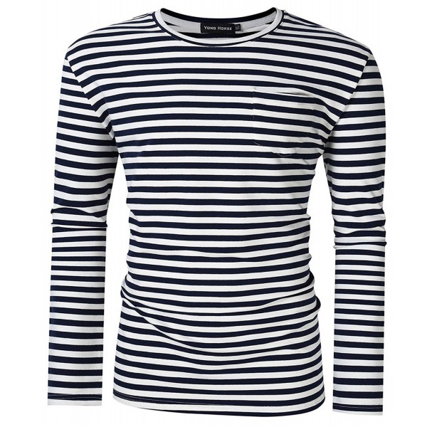 Yong Horse T Shirts Pocket Striped