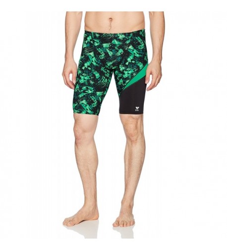 TYR Mens Emulsion Jammer Green