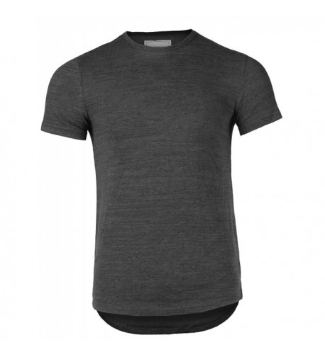 Breathable Stretch Crewneck T shirt Charcoal